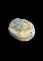 Oude Egypte, Nieuwe rijk Faience Kikker Amulet, Antiek en Kunst