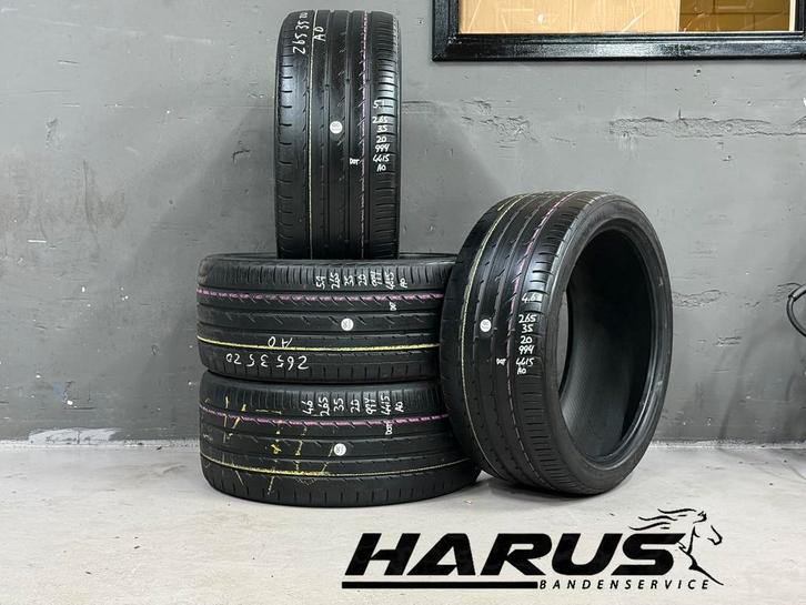 265/35/20 99Y AO Yokohama zomerbanden 5,1/4,6mm profiel 4X, Auto-onderdelen, Banden en Velgen, 20 inch, Erkend duurzaam, Zomerbanden