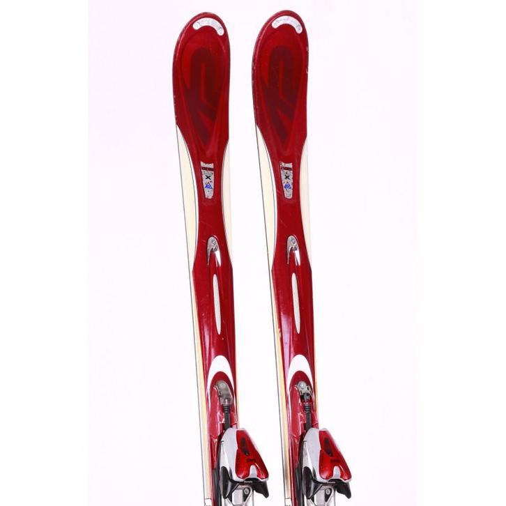167 skis K2 APACHE, red, woodcore + Marker MOD 12, Sport en Fitness, Skiën en Langlaufen, Skiën, 160 tot 180 cm, Carve, Gebruikt