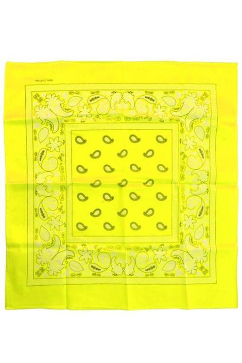 Bandana fluor geel, Kleding | Dames, Carnavalskleding en Feestkleding, Nieuw, Ophalen of Verzenden