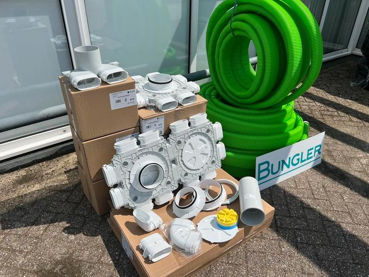 WTW Verdeelbox Ovaal 12-voudig ( Ubbink Heatpex Hybalans ), Doe-het-zelf en Verbouw, Ventilatie en Afzuiging, Ventilator en Afzuiger