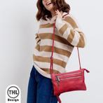 THL Design Dames Schoudertas Klein tasje  Veel Vakken rood, Sieraden, Tassen en Uiterlijk, Tassen | Schoudertassen, Verzenden