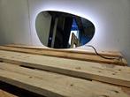 Spiegel Gliss Design Trendy Oval LED Verlichting 60 x 36 cm, Ophalen of Verzenden, Nieuw, Glas, Overige typen