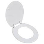 vidaXL Toiletbril simpel ontwerp MDF wit, Nieuw, Verzenden