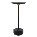 Moderne oplaadbare tafellamp zwart, Arvind, 3W, warm tot, Huis en Inrichting, Lampen | Tafellampen, Minder dan 50 cm, Nieuw, Modern