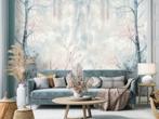Aquarel behang Pastel Forest, op maat