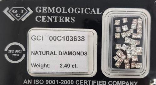 Zonder Minimumprijs - 37 pcs Diamant (Natuurlijk) - 2.40 ct, Sieraden, Tassen en Uiterlijk, Edelstenen