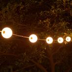 Prikkabel lichtbollen | 13,3 meter | 20x Bollen | Ø100mm, Ophalen of Verzenden, Nieuw, Kunststof