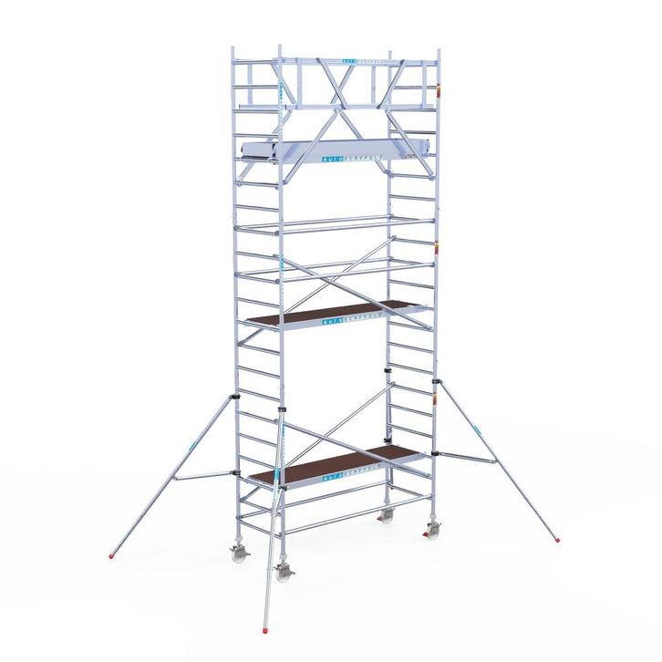 Rolsteiger Original 90x250 7,2m werkhoogte vrijstaand, Doe-het-zelf en Verbouw, Steigers, Rolsteiger of Kamersteiger, Nieuw, 5 meter of hoger