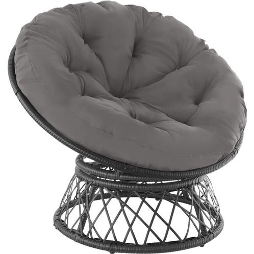 Wicker fauteuil Gargano draaibaar - zwart, Tuin en Terras, Tuinsets en Loungesets, Verzenden