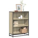 vidaXL Boekenkast 80,5x35x107,5 cm bewerkt hout sonoma, Huis en Inrichting, Kasten | Boekenkasten, Verzenden, Nieuw, Overige houtsoorten
