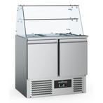 Ecofrost Saladette glasopstand | RVS | 240L | 2 deurs | 2x 1, Ophalen of Verzenden, Nieuw