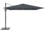 platinum zweefparasol challenger premium 3,5x3,5 faded black, Tuin en Terras, Parasols, Nieuw, 3 tot 4 meter, Zweefparasol, Kantelbaar