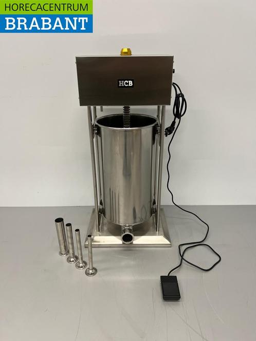 RVS HCB Elektrische vulbus stopbus worstvuller 25 liter 230V, Zakelijke goederen, Horeca | Keukenapparatuur, Nieuw in verpakking
