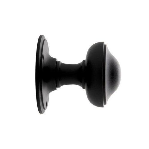 Deurknop 80mm - Rond zwart, Doe-het-zelf en Verbouw, Hang- en Sluitwerk, Overige typen, Nieuw, Koper of Messing, Ophalen of Verzenden