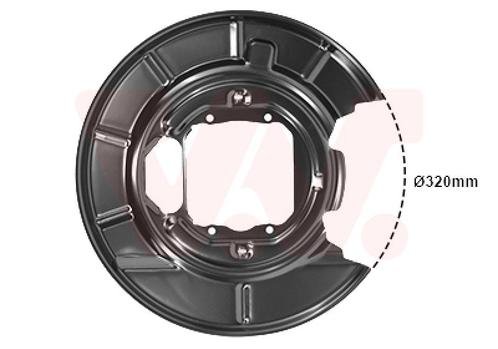 REMSCHIJF BESCHERMER VOOR BMW 5 E39 1995-2000 34211162775, Auto-onderdelen, Remmen en Aandrijving, Nieuw, Ophalen of Verzenden