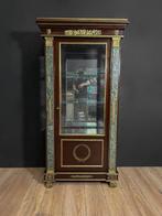 Vitrinekast - Hout, Marmer, Brons, Glas, Antiek en Kunst