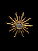 Wandspiegel - Hout - Vintage spiegel met stralen