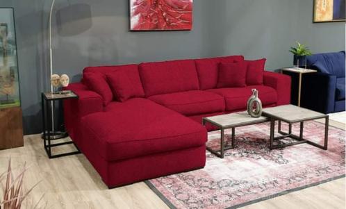 Loungebank Berlicum - loungebanken - Rood, Huis en Inrichting, Banken | Sofa's en Chaises Longues, Nieuw, Stof