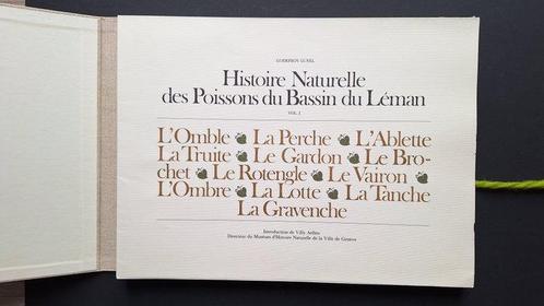 Godefroy Lunel - Histoire naturelle des Poissons du Léman -, Antiek en Kunst, Antiek | Boeken en Bijbels