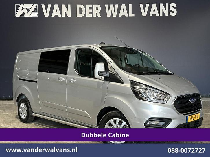 Ford Transit Custom | 2.0 TDCI 130pk L2H1 Dubbele Cabine, Auto's, Bestelauto's, Dealer onderhouden, Te koop, Handgeschakeld, Diesel