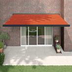 vidaXL Luifel uittrekbaar 4x3 m stof en aluminium oranje en, Verzenden, Nieuw
