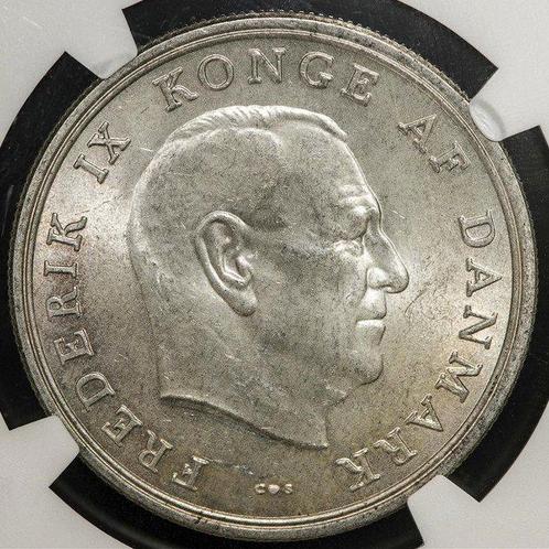Denemarken. 5 Kroner 1964 - NGC MS63 (Boda de la Princesa, Postzegels en Munten, Munten | Europa | Niet-Euromunten