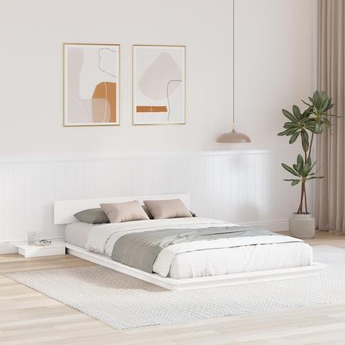 vidaXL Bedframe Wit 120 x 200 cm Hout, Huis en Inrichting, Slaapkamer | Bedden, Wit, Nieuw, Hout, Verzenden