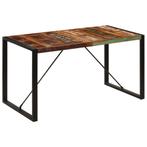 vidaXL Eettafel 140x70x75 cm massief gerecycled hout, Huis en Inrichting, Tafels | Eettafels, Verzenden, Nieuw