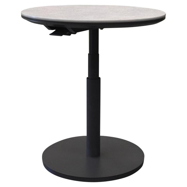 San Sebastian bijzettafel 59xH45-65 cm rond aluminium, Tuin en Terras, Tuintafels, Nieuw, Aluminium, Ophalen of Verzenden