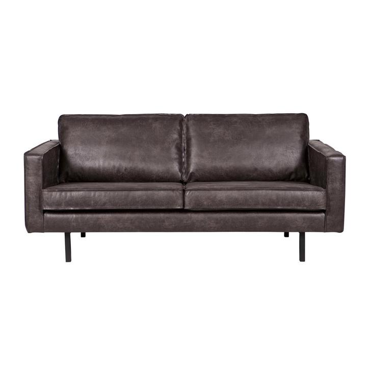 *WOONWINKEL* BePureHome Rodeo 2,5-zits Bank Leer Zwart, Huis en Inrichting, Banken | Bankstellen, Nieuw, Verzenden