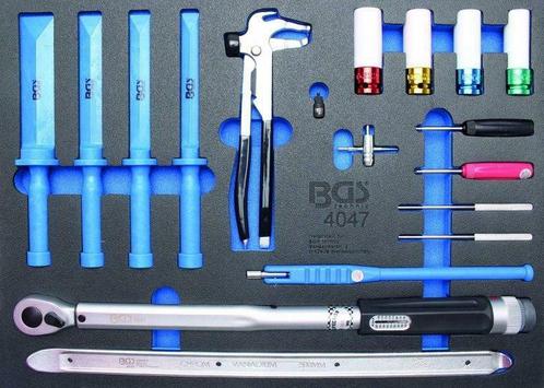 Bgs Technic 3/3 Gereedschap module 18-delig banden servic..., Auto diversen, Autogereedschap, Verzenden