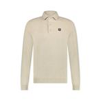 -50% Blue Industry  Blue Industry Gebreide polo lange mouw, Verzenden, Nieuw, Beige