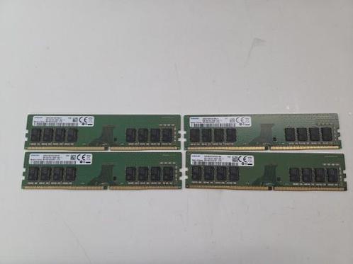 Veiling - 4x 8 GB (32GB) DDR4 RAM geheugen Samsung, Computers en Software, RAM geheugen, Refurbished