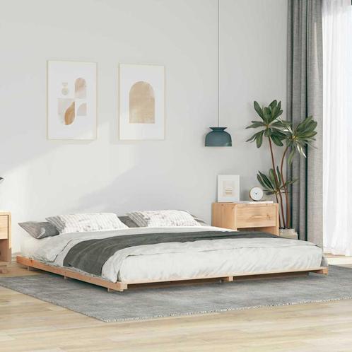 vidaXL Bedframe Bruin 180 x 210 cm Massief grenenhout, Huis en Inrichting, Slaapkamer | Bedden, Bruin, Nieuw, Hout, Verzenden