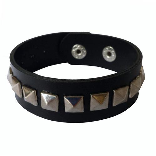 Fako Bijoux® - Armband - Studs - Piramide Klein - Zwart, Sieraden, Tassen en Uiterlijk, Armbanden, Verzenden