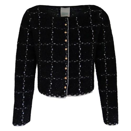 Friendly Sweater • zwart geruit vest • S, Kleding | Dames, Truien en Vesten, Zwart, Nieuw, Maat 36 (S), Verzenden