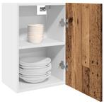 vidaXL Hangkast Lyon 40x31x60 cm bewerkt hout oud, Huis en Inrichting, Verzenden, Nieuw, Bruin