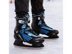 Nijdam IJshockeyschaats - Semi-Softboot - Zwart/Blauw - Maat, Verzenden, Nieuw