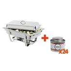 Chafing Dish | Incl brandpasta | Chafing dish en 24x blik..., Verzenden, Nieuw in verpakking