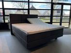 Boxspring Woerden 180 200 cm - Showmodel, Gratis bezorging, Nieuw, Grijs, 180 cm, Ophalen of Verzenden