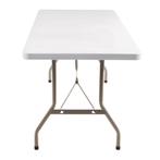 Bolero rechthoekige klaptafel wit 152cm, Verzenden, Nieuw in verpakking