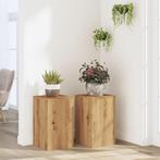 vidaXL Plantenstandaards 2 st 30x30x50 cm hout artisanaal, Verzenden, Nieuw