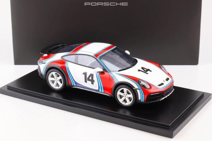 Spark 1:18 - Model sportwagen - Porsche 911 Dakar + Showcase, Hobby en Vrije tijd, Modelauto's | 1:5 tot 1:12