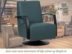Leren draaifauteuil Mood - Toledo Whale (blauw/grijs) -, Huis en Inrichting, Fauteuils, Nieuw, Ophalen of Verzenden, 50 tot 75 cm