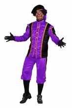 Zwarte Piet Pak Tormolinos Paars-Zwart - XL, Diversen, Verzenden, Nieuw