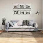 vidaXL Vloerkleed ISTAN hoogpolig glanzend 140x200 cm grijs, Huis en Inrichting, Stoffering | Tapijten en Kleden, Verzenden, Nieuw