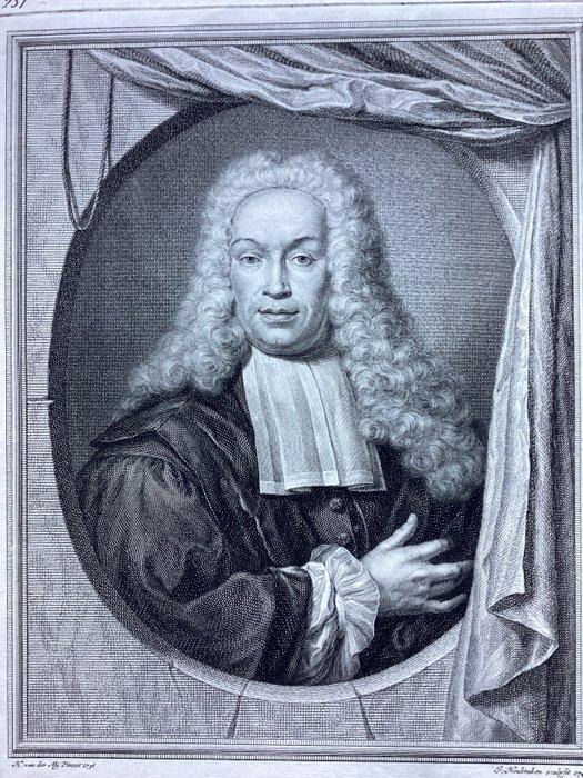Jacobus Houbraken (1698-1780) - Portrait of Johann Conrad, Antiek en Kunst, Antiek | Boeken en Bijbels