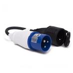 Benson Camping Adapter CEE 16A Mannetje naar Schuko Contr..., Doe-het-zelf en Verbouw, Elektra en Kabels, Ophalen of Verzenden