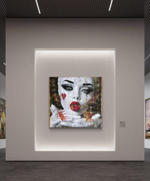 Nicole Lubbers - Blowing Love XL, Antiek en Kunst, Kunst | Schilderijen | Modern